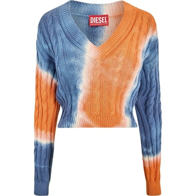 Diesel Суичър Diesel Women's Janel Maglia Knitted Hoodie - Orange+Blue
