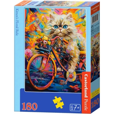 Castorland Пъзел Castorland от 180 части - Котешко цветно пътуване