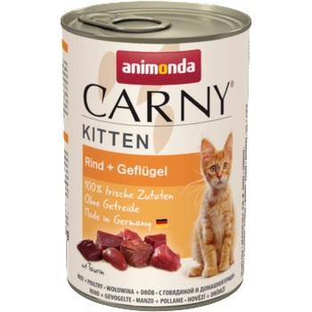 Animonda Cat Carny Kitten вкус: говеждо, птиче месо 400 г