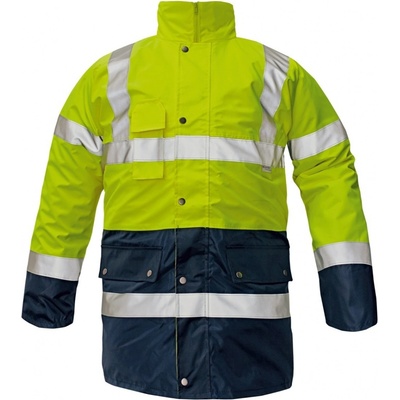 Ardon H8911 HI VIZ reflexná zimná bunda žltá modrá