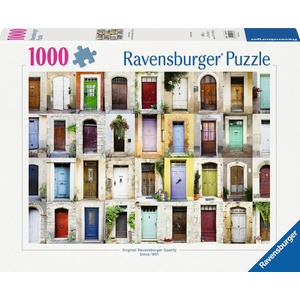 Ravensburger Пъзел Ravensburger от 1000 части - Красиви врати в Прованс (12001437)