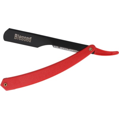 Blessed Plastic Handle Razor britva s plastovou rúčkou na vymeniteľné žiletky, polovičná čepeľ 09170/60 čierno červená
