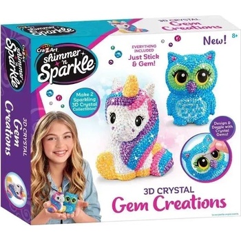 CRA-Z-ART Shimmer’n Sparkle: 3D DIY фигури с кристали (65667)