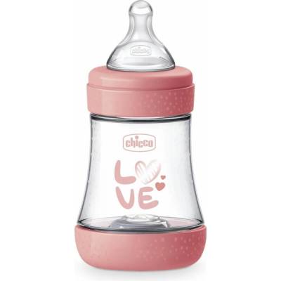 Chicco Perfect 5 dojčenská fľaša Slow Flow Pink 150 ml