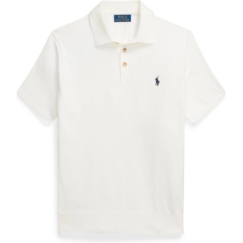 Ralph Lauren Риза с къс ръкав Polo Ralph Lauren Men's Knitted Short Sleeve Shirt - Deckwash White