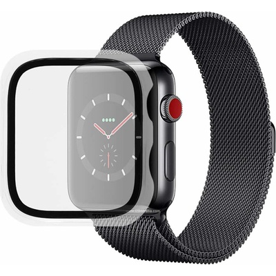 4smarts Качествен твърд кейс с вграден стъклен протектор за дисплея на Apple Watch 7 45мм - 4smarts Full Body Hard Cover (прозрачен) (456210)
