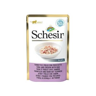 SCHESIR Tuniak s kuracím mäsom a šunkou 12 x 50 g
