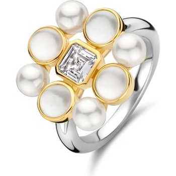 Ti Sento Сребърен дамски пръстен с перли и седеф Ti Sento 12325YP (12325YP)