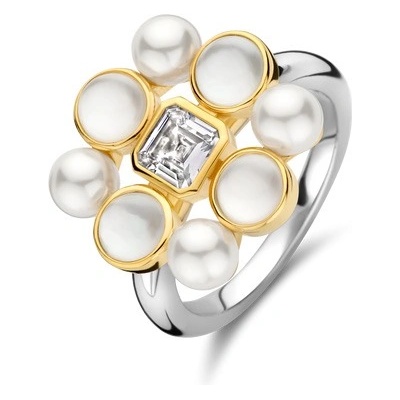 Ti Sento Сребърен дамски пръстен с перли и седеф Ti Sento 12325YP (12325YP)