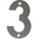 AMIG ЦИФРА 3 6см В БЛИСТЕР ИНОКС (6771)