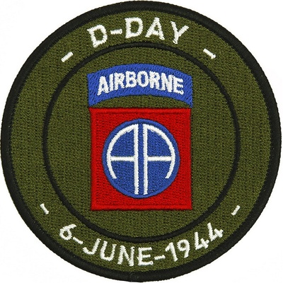 Nášivka textilná Fostex D-Day 82nd Airborne - olivová-farebná
