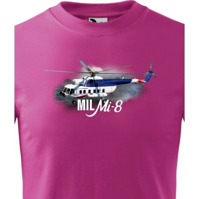 Dětské tričko Mil Mi-8 PurpurováCanvas Dětské tričko Bezvatriko.cz 3242