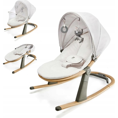 Kinderkraft Lehátko houpací 2v1 Tulsy do 9kg Grey