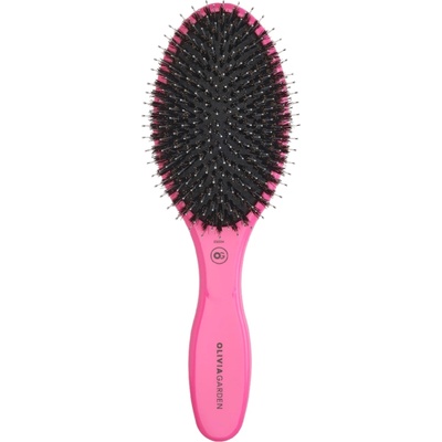Olivia Garden Expert Care Oval Boar & Nylon Bristles Pink