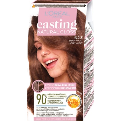 L'Oréal Casting Natural Gloss 623 Tmavý nugát