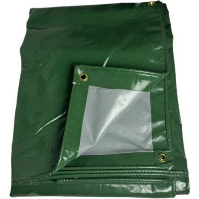 Mikel krycí plachta s oky PVC Natural UV stab 2 x 4 m 500 g/m² zelená
