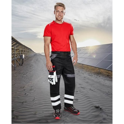 Ardon COOL TREND nohavice s reflex. pruhy čierne H8937