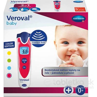 Veroval Baby Bezdotykový infračervený digitálny červený