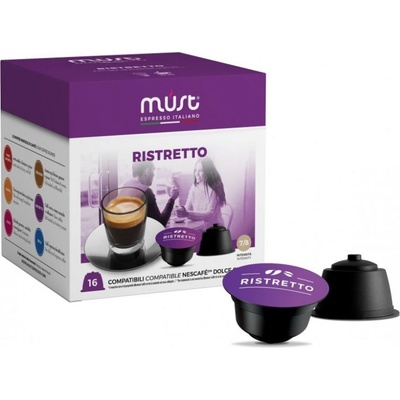 Must Ristretto, 16 бр. Кафе капсули, съвместими с Dolce Gusto (761333)