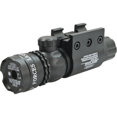 Laserový zaměřovač JS-Tactical Force červený laser 650nm s montáží na 22mm i 25,4mm – Zboží Dáma