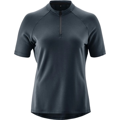 Gonso Дамска фланелка с къс ръкав за колоездене Gonso Women's Adventure Jersey Nature Cycling jersey - Outerspace - размер 36 (EU) (156-2643-0212)