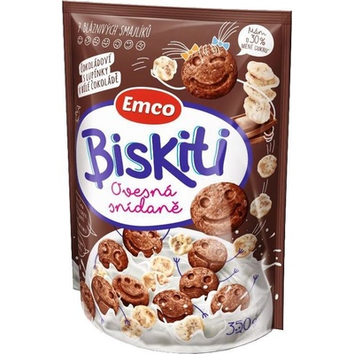 Emco Biskiti čokoládové s lupínky 350 g – Zboží Mobilmania