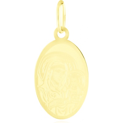 Gemmax zlatý přívěsek Madonka s dítětem GUPYN 02438