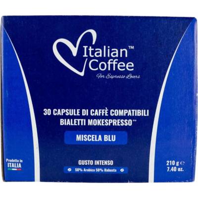 Italian coffee miscela blu kapsule 30 ks