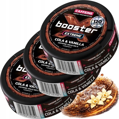 Energetické sáčky X-BOOSTER BUBBLE GUM 40 mg, energetika bez cukru