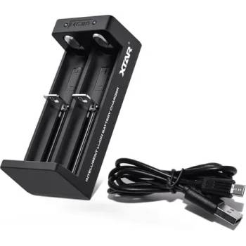 Image 1 of XTAR Зарядно у-во XTAR MC2S NEW, USB Type-C , Universal Charger, LiIon & NIMH, 18650, CR123, AA, AAA с 2 гнезда (XTAR-C-MC2-NEW)