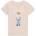 GUESS Бледо розова тениска за момиче с цветно мече и бял надпис Guess