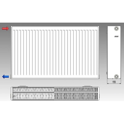 Korad Radiators 33K 550 x 1400 mm