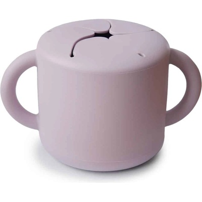 Mushie Silikónový pohárik na snack Soft Lilac