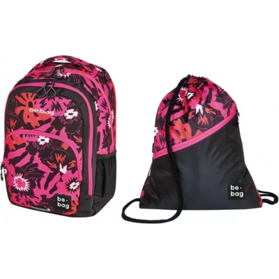 Herlitz Ученическа раница Be. Bag Be. Ready - Pink Summer, комплект със спортна торба - Herlitz