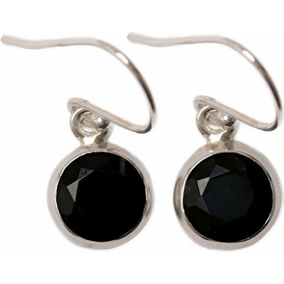 Nefertitis Onyx náušnice stříbro Ag 925 E464 NF62540 - 0,9 cm, 2,8 g