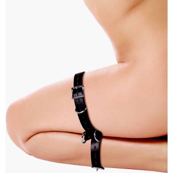 Image 1 of Ouch! Kneeling Thigh Cuff Set Black