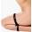 Ouch! Kneeling Thigh Cuff Set Black