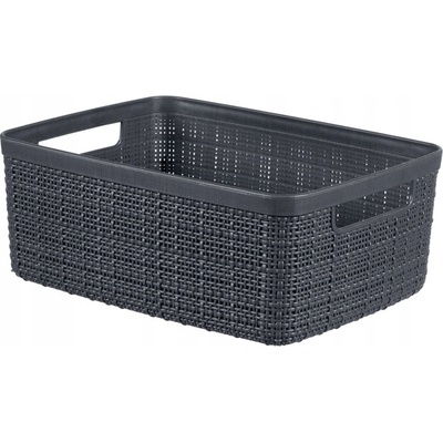 CURVER Košík Jute M tmavě šedá