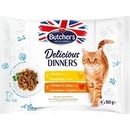Butcher's Cat Delic.Dinners kuracie / kurča a morčacie 4 x 100 g