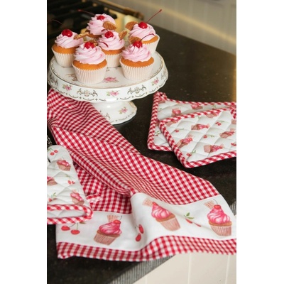 Clayre & Eef Cherry Cupcake 50 x 70 cm