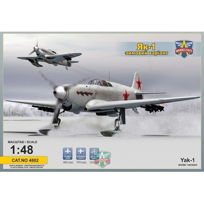 Modelsvit Yak-1 Soviet fighter on skis 1:48