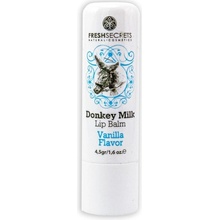 Madis Fresh Secrets Lipbalm with Donkey milk & Vanilla Balzam na ústa s oslím mliekom a vanilkovým extraktom 4,5 g