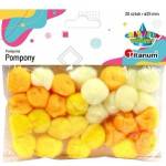 TITANUM Acrylic pompons TITANUM 25 mm - 30 бр. (жълто)