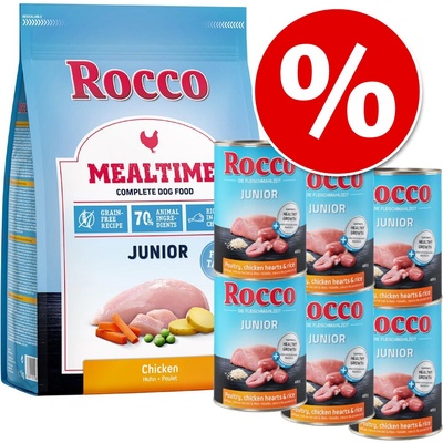 Rocco Junior krůtí s telecími srdci a rýží 6 x 400 g