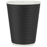 Horecano HORECANO-Чаша хартиена Ø8.7xh11cm 420ml 25бр ЧЕРНА ЛУКС (232189-2) (HC-981797) (01981797)