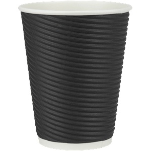 Horecano HORECANO-Чаша хартиена Ø8.7xh11cm 420ml 25бр ЧЕРНА ЛУКС (232189-2) (HC-981797) (01981797)