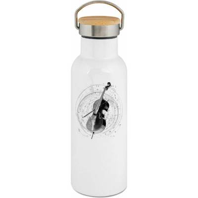 123TRIKO termoska Hluboký tón vesmíru, černý tisk 500 ml