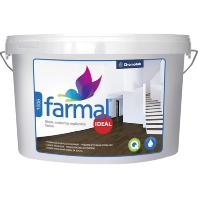 CHEMOLAK FARMAL IDEÁL V2073/1006 - biela maliarska farba na steny 40kg,biely