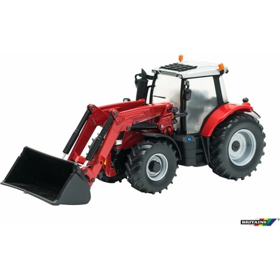 Britains Model traktor s čelným nakladačom Massey Ferguson 6616 21,5 cm 1:32