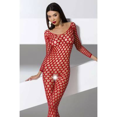 Passion Bs077 Bodystockings červená